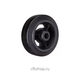 Колеса большегрузные неповоротные чугунные обрезиненные