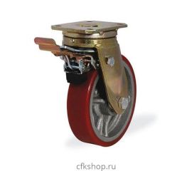Колеса большегрузные поворотные чугунные обрезиненные