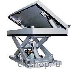 Столы подъемные стационарные с опрокидывающейся платформой