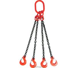 Стропы цепные четырехветвевые с самозакрывающимися крюками
