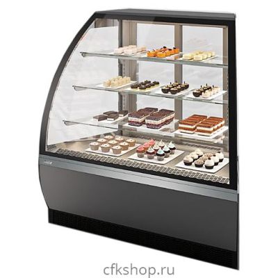 Витрина кондитерская Chilz VETE LUX AN серый матовый, шлифованная нержавейка