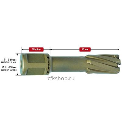 Корончатое сверло HARD-LINE 48*55 арт. 20.1316-048
