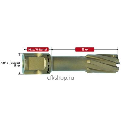 Корончатое сверло HARD-LINE 21,5*55 арт. 20.1316N-0215