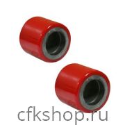 Колесо полиуретановое 80х70 мм без подшипника для тележек BF/DF-III/RHP/AC/DF/CW2/PWH (красное)