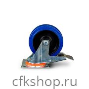 Колесо поворотное резина SRCLb 63 160 мм с тормозом (N)