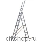 Лестница 3-х секционная алюминиевая 3*11