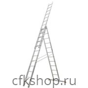 Лестница 3-х секционная алюминиевая 3*12