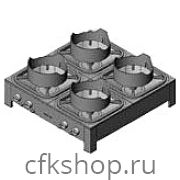 Плита газовая Вулкан KSB04 8089 WOK