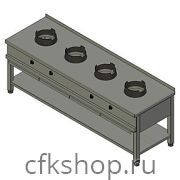 Плита газовая Вулкан KSW 04 8789 WOK