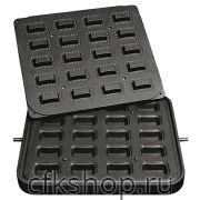 Форма для тарталетницы Kocateq DHTartmatic Plate 22 (прямоугольные, верхний 65х42 мм, нижний 46х24 мм, 20 шт.)