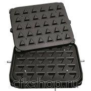 Форма для тарталетницы Kocateq DHTartmatic Plate 24 (треугольные, верхний 51х51х49 мм, нижний 32х32х29 мм, 30 шт.)