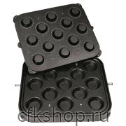 Форма для тарталетницы Kocateq DHTartmatic Plate 13 (круглые, верхний Ø 70 мм, нижний Ø 47 мм, 13 шт.)