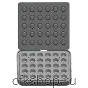 Форма для тарталетницы Kocateq DHTartmatic Plate 05 (круглые, верхний Ø 40,6 мм, нижний Ø 27 мм, 30 шт.)