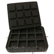 Форма для тарталетницы Kocateq DHTartmatic Plate 43 (квадратные, размер 72х72 мм, высота 19 мм, 12шт.)