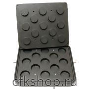 Форма для тарталетницы Kocateq DHTartmatic Plate 33 (круглые, верхний Ø 60 мм, нижний Ø 55 мм, 13 шт.)