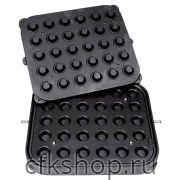 Форма для тарталетницы Kocateq DHTartmatic Plate 11 (круглые, верхний Ø 41 мм, нижний Ø 27 мм, 30 шт.)