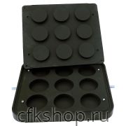 Форма для тарталетницы Kocateq DHTartmatic Plate 40 (круглые, верхний Ø 81 мм, нижний Ø 19 мм, 9 шт.)