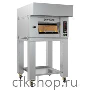 Печь подовая модульная Kumkaya EF 6080-1 с подставкой и вытяжкой