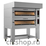 Печь подовая модульная Kumkaya EF 12080-2 с подставкой и вытяжкой