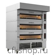 Печь подовая модульная Kumkaya EF 12080-3 с подставкой и вытяжкой