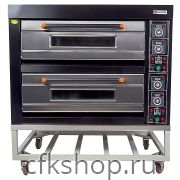 Печь хлебопекарная Miratek BK-24E + каменный под (2 яруса) + пароувлажнение