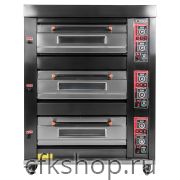 Печь хлебопекарная Miratek BK-36E + каменный под (3 яруса) + пароувлажнение