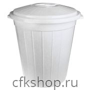 Бак мусорный ПЛАСТХОЗ с крышкой 75 л