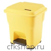 Контейнер для мусора CuisinAid CD-PB30Y 30 л с педалью, пластик, желтый