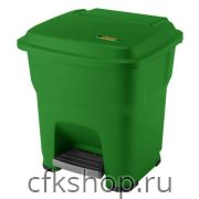 Контейнер для мусора CuisinAid CD-PB30GN 30 л с педалью, пластик, зеленый