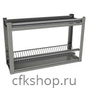 Полка настенная для тарелок и стаканов Restoinox ПНТС-1/1-800-ЭН