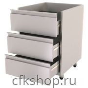 Тумба для хранения баллона с сжиженным газом КАМИК BULL БЛ-348655 610*610*890 с 3 выдвижными ящиками