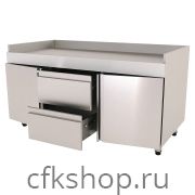 Тумба для встраиваемого гриля КАМИК 347341/304 1460*610*890 2 ящика и 2 распашные двери