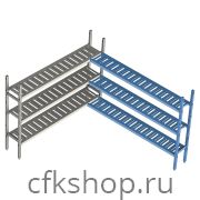 Стеллаж модульный угловой дополнительный POLAIR LOAD.ME POLY 16AL.3PP40.12C