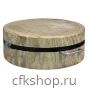 Колода разрубочная Luxstahl 300-600х120-170 мм настольная, дуб, без подставки