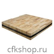 Колода разрубочная клееная Luxstahl 500х500х80(100) мм бук