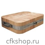 Колода разрубочная ПищТех 500х400х150 мм (бук) настольная