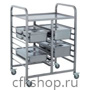 Тележка-шпилька для гастроемкостей Restoinox ТГ-1/1-7.5/6 (530х325)