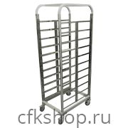 Тележка-шпилька для противней ЦМИ Эконом ШпЭ(пр40*60-15)-38/54/180, колёса Ø100 (под противень 400х600)