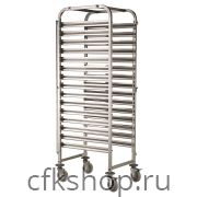 Тележка-шпилька вкатная Foodatlas для ротационной печи YZD-100A 810х670х1700, 16 ярусов