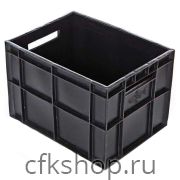 Ящик для пакетов с молоком Luxstahl 400х300х260 мм сплошной, финпак, ПЭНД