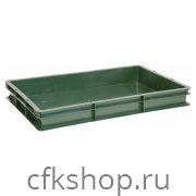 Ящик для полуфабрикатов Luxstahl 600х400х75 мм сплошной, ПЭНД [ЯП 1.1]