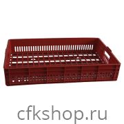 Ящик хлебный Luxstahl 740х465х145 мм перфорированный, ПЭНД [Х 3.3]