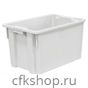 Ящик мясо-молочный Luxstahl 600х400х350 мм сплошной, ПЭНД [603]