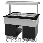 Прилавок тепловой Gastrolux ТМ-1310/3GN/SI