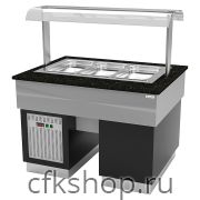 Прилавок охлаждаемый Gastrolux ПО-1310/3GN/SI