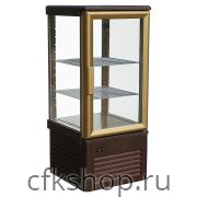 Витрина кондитерская Carboma D4 VM 120-1 (R120C, коричнево-золотой)