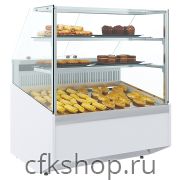 Витрина нейтральная угловая Carboma КС95 N-5 (1003, белый, без агрегата)