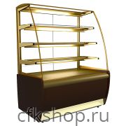 Витрина кондитерская KAYMAN K-ВК-1300 бронза