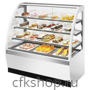 Витрина кондитерская Chilz VETE 90 белый глянец, шлифованная нержавейка