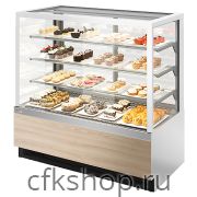 Витрина кондитерская Chilz VETE KUB LUX 90 белый, ясень наварра